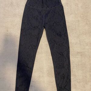 Black Snake Print Leggings